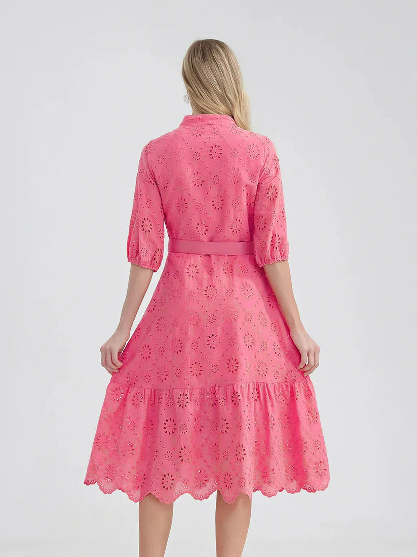 Célestine - Robe Brodée Luxe - été 2024