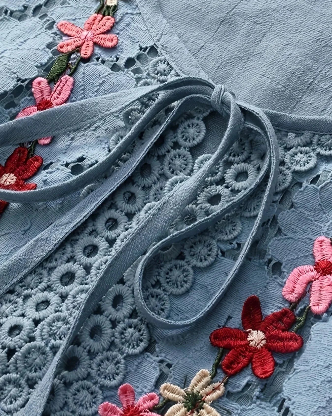 Sayana - Boheme Chic Broderet Bomuldsbluse