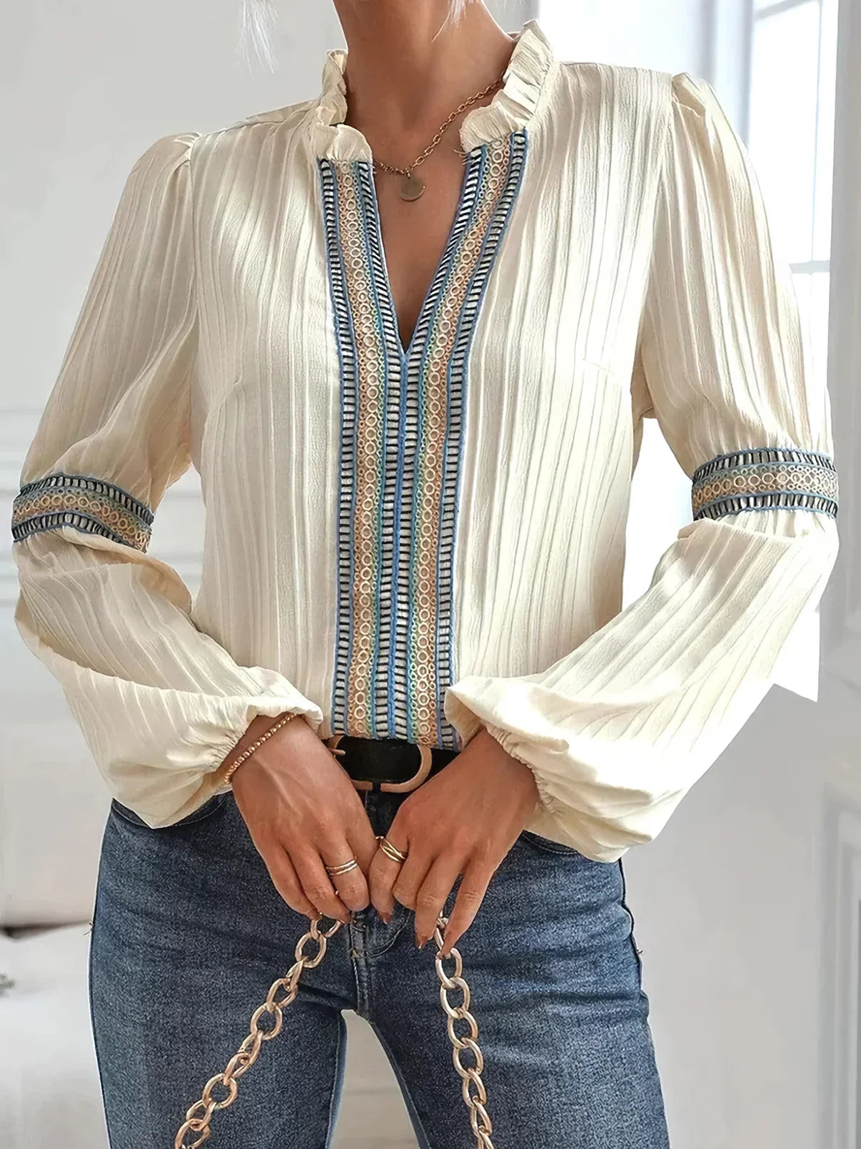 Sophia - Blouse Chic Tendance de Première Qualité