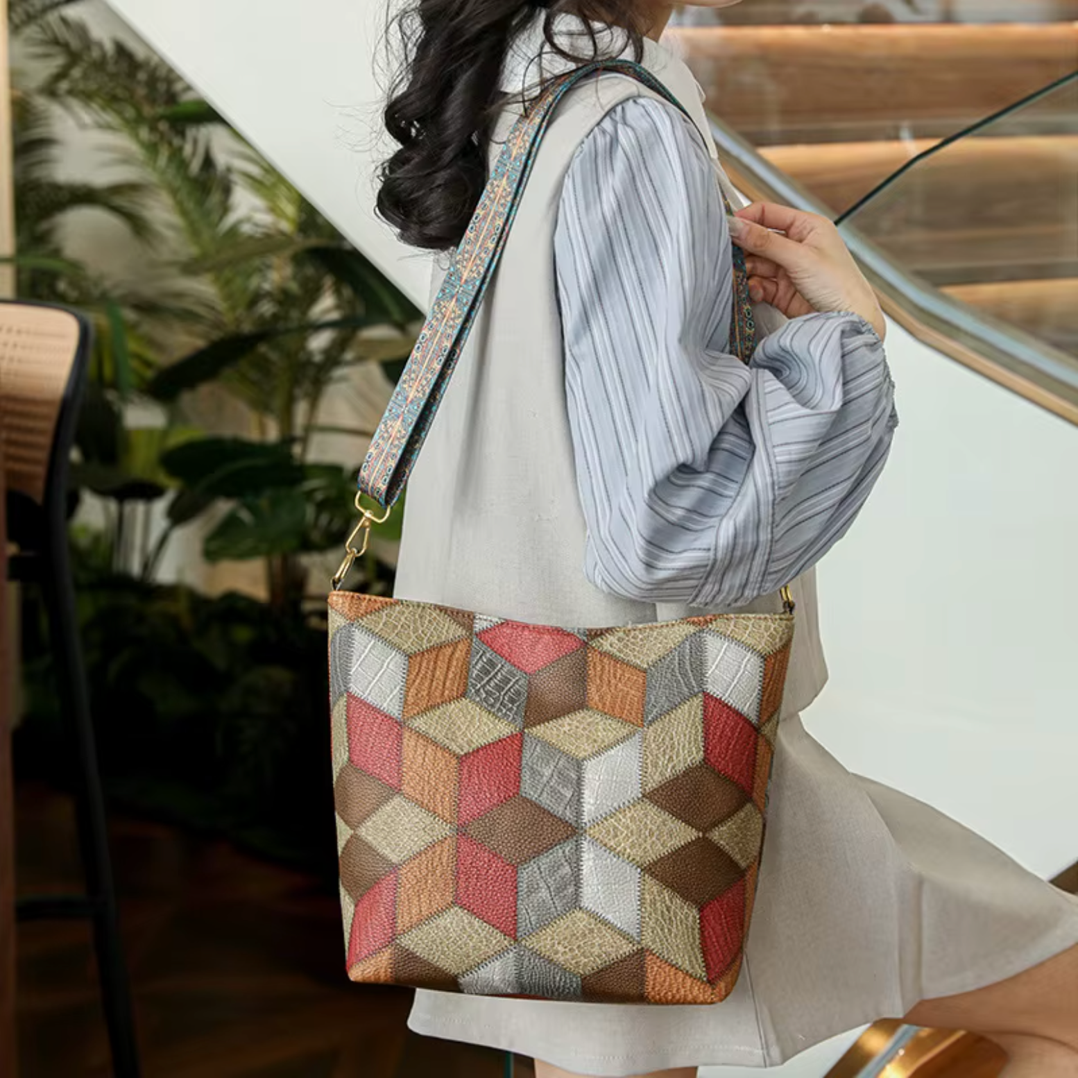 Alaia - Elegant Håndlavet Læder Crossbody Taske