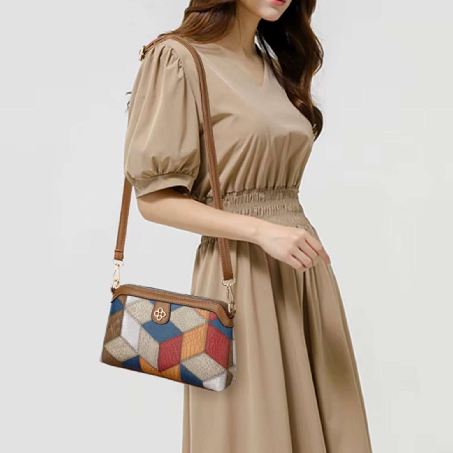 Tabea - Elegant Håndlavet Læder Crossbody Taske