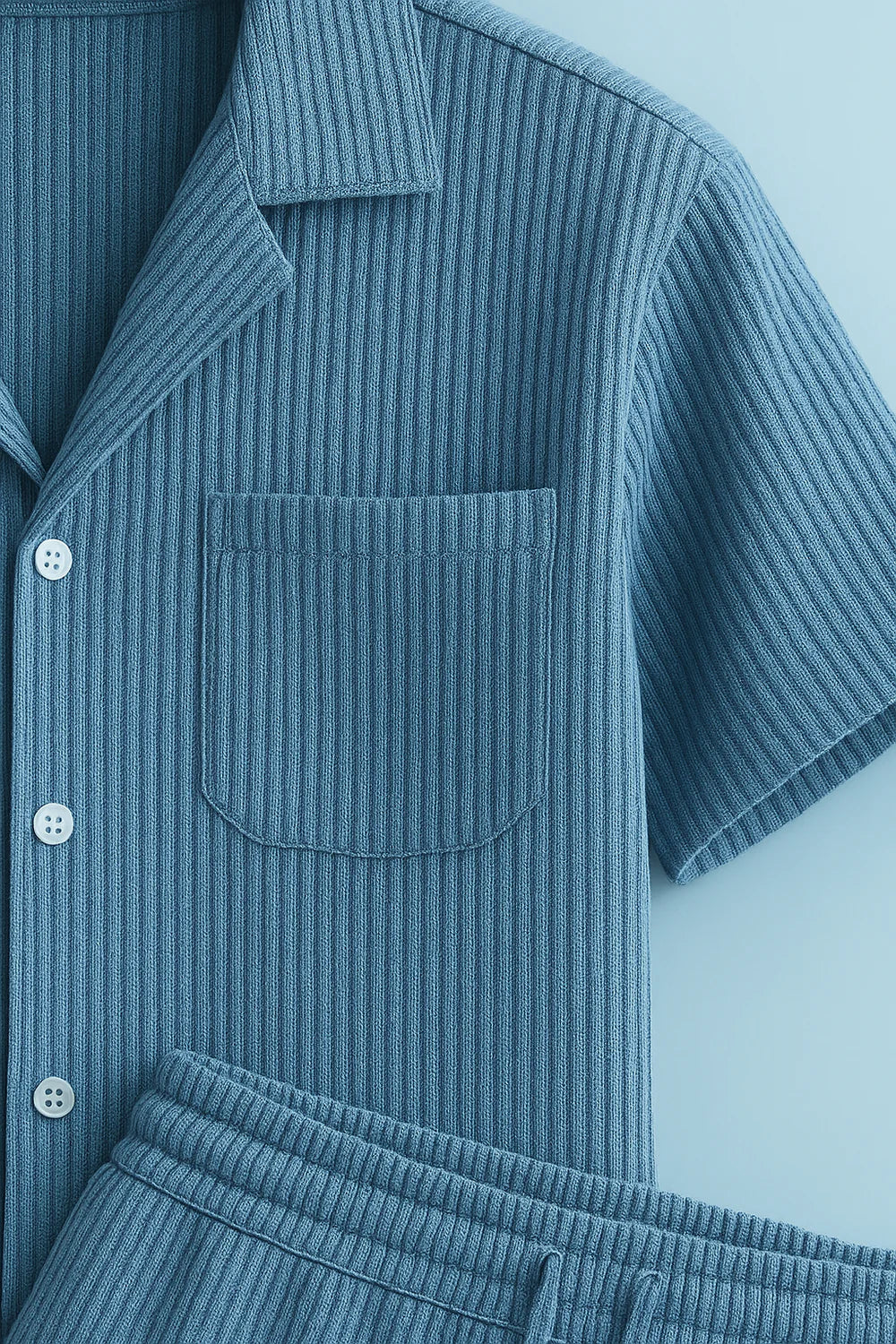 Eugen - Økologisk Bomulds Skjorte & Shorts Sæt