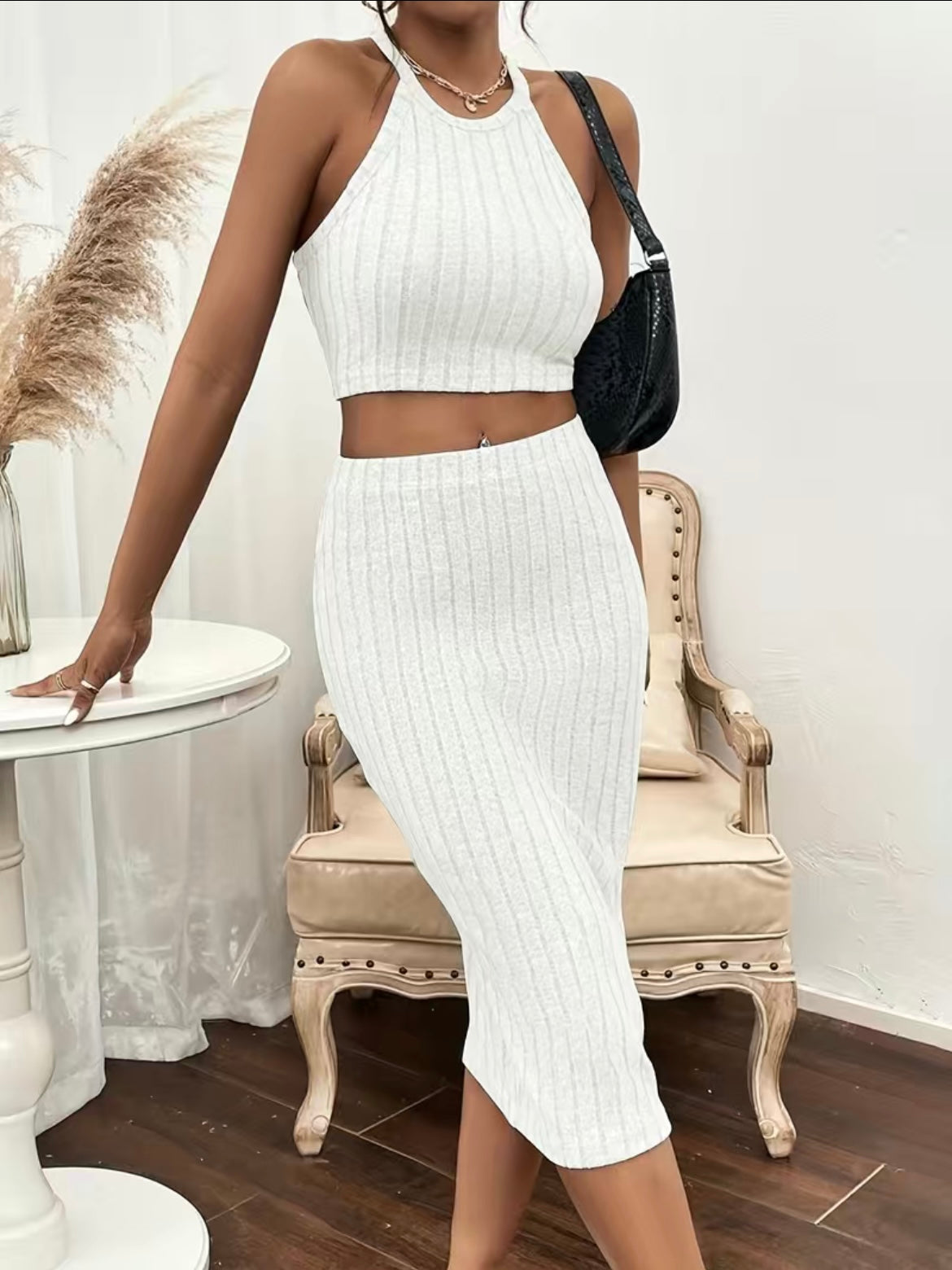 London - Ensemble Jupe Côtelé Premium