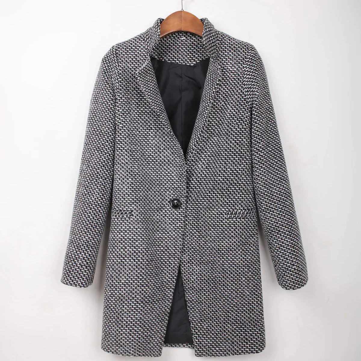 Suzan - Středně Dlouhý Vlněný Kabát