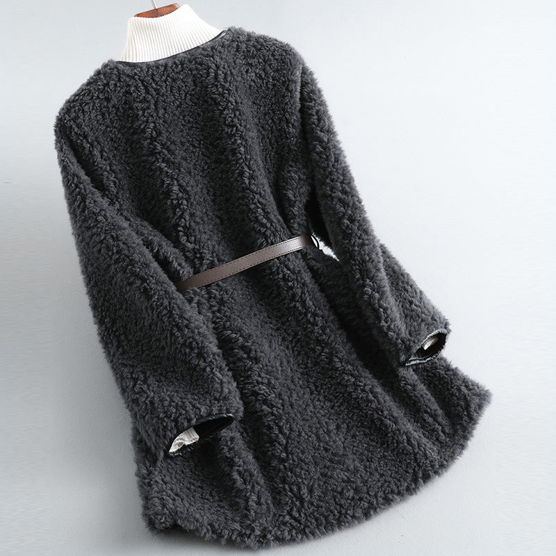 Elara - Elegantní Kabát Z Plyšové Merino Vlny