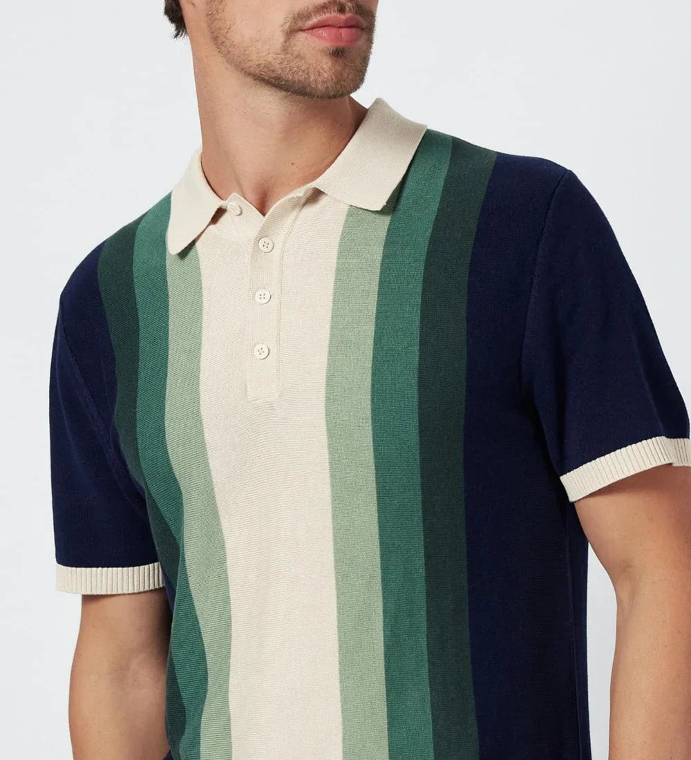 Cayden - Premium Bomulds Farvegradient Poloshirt