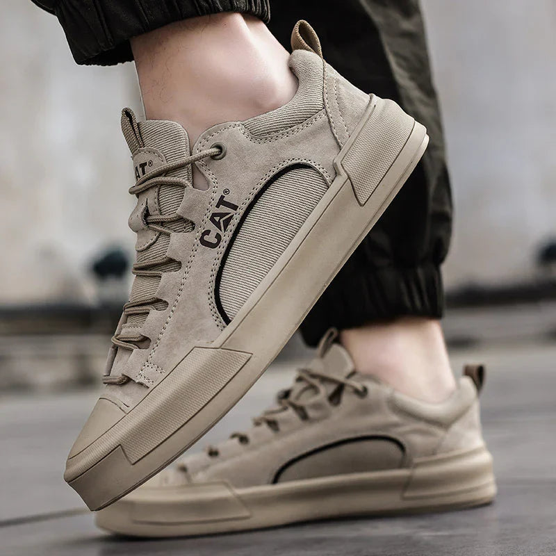 Rodney - Robuste Urbane Sneakers i Børstet Læder