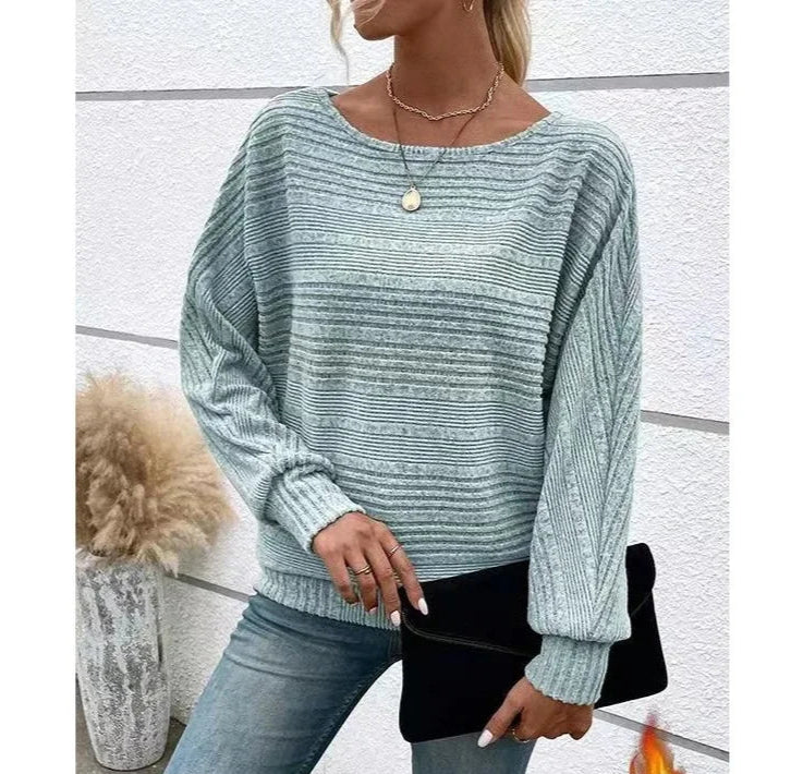 Kristen - Lehký Svetr S Netopýřími Rukávy