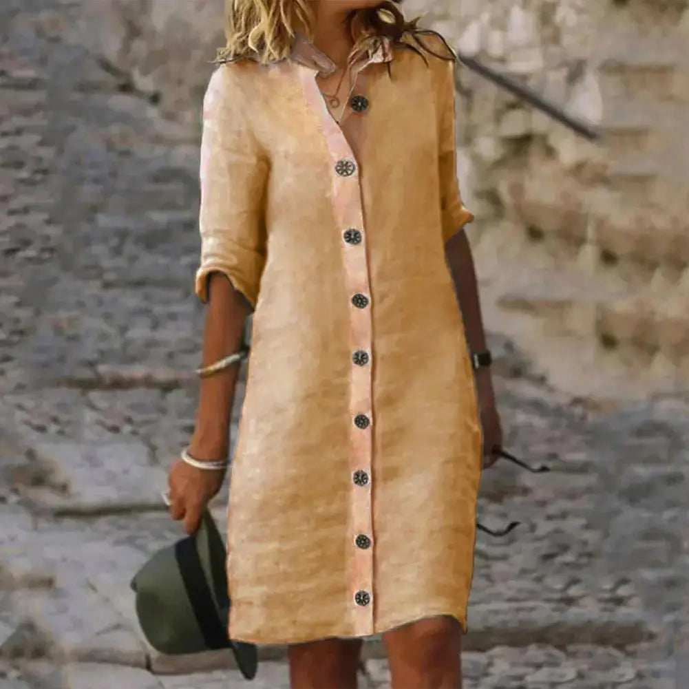 Valentine - Košeľové Šaty z Prémiovej Bavlny