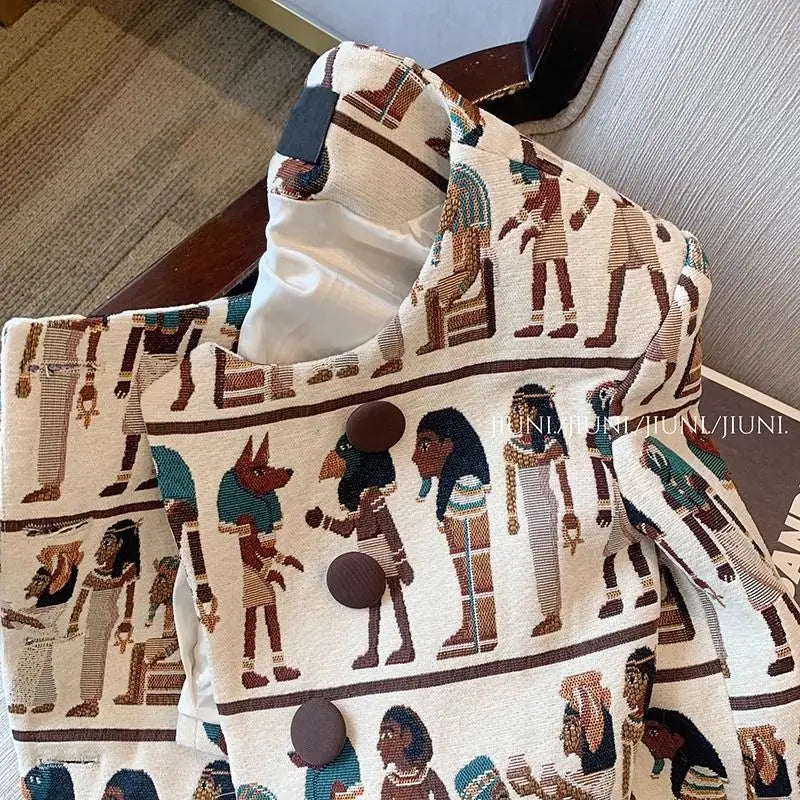 Veste courte à motifs égyptiens