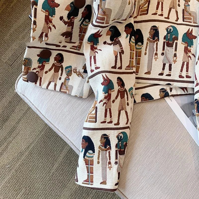 Veste courte à motifs égyptiens