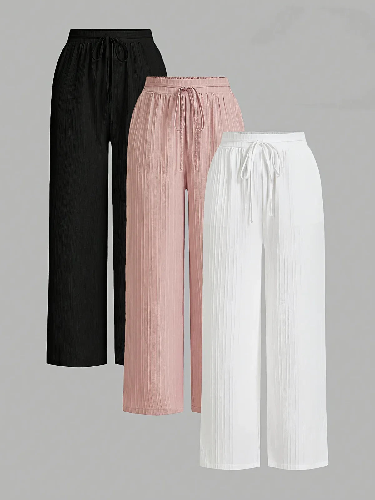 Myriam - Súprava 3 Plisovaných Voľných Nohavíc