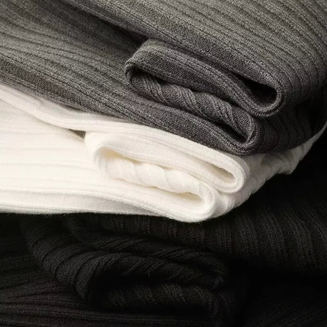 Noah - Prémiový Bavlnený Sveter s Polovičným Zipsom