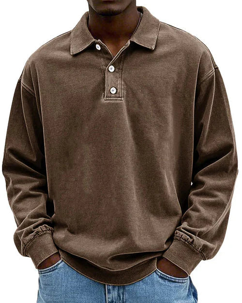 Abel - Retro Bavlnený Polo Sveter v Prémiovej Kvalite