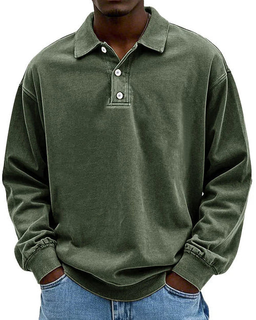 Abel - Retro Bavlnený Polo Sveter v Prémiovej Kvalite