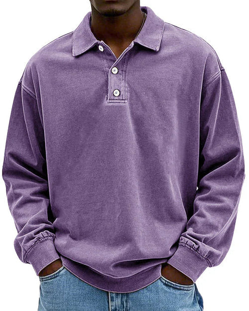 Abel - Retro Bavlnený Polo Sveter v Prémiovej Kvalite