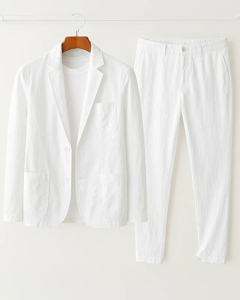 Valentin - Dvoudílný Oblek Z Prémiového Lněného Materiálu