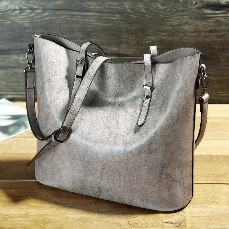 Erika - Sac Cabas Vintage en Cuir Premium