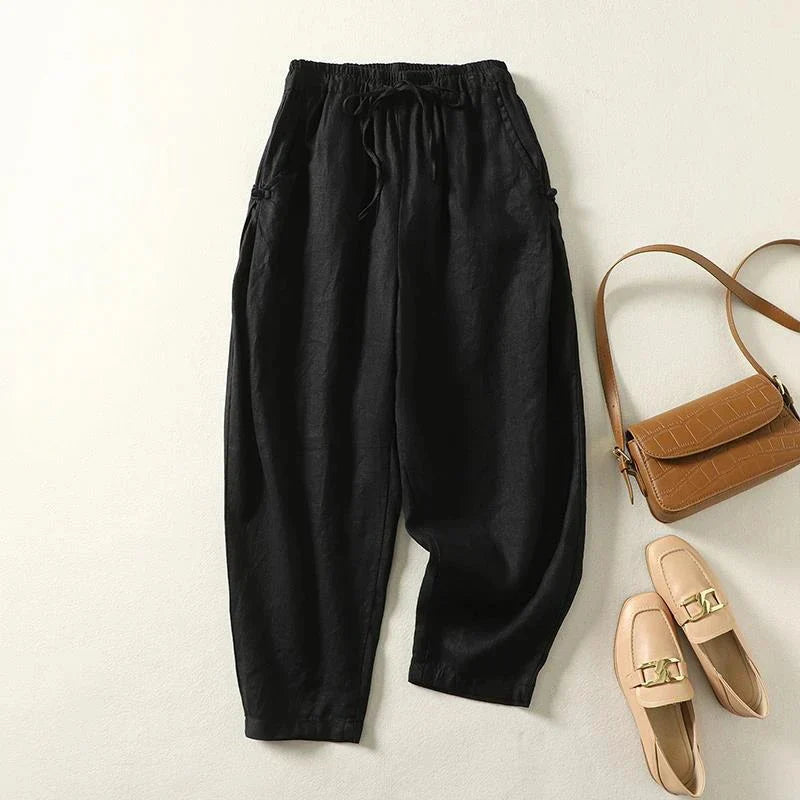 Shalya - Balíček 3 Prémiových ľanových Nohavíc