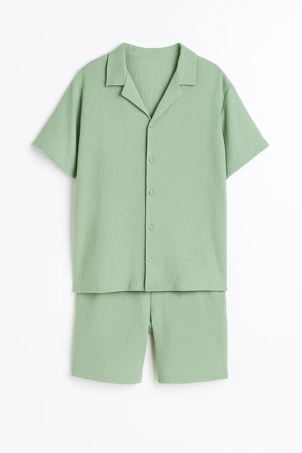 Côme - Plisseret Sommersæt | Skjorte & Shorts