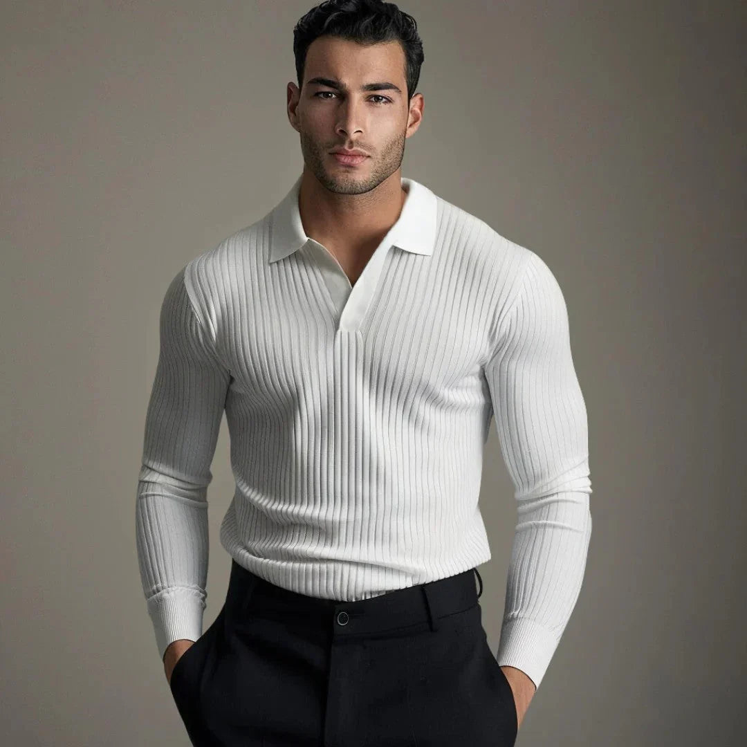 Tristan - Pull Col V Élégance Masculine