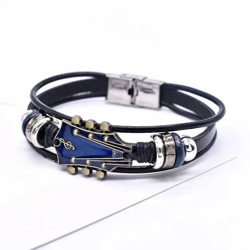 Hendrix™ - Bracelet Guitare en Cuir