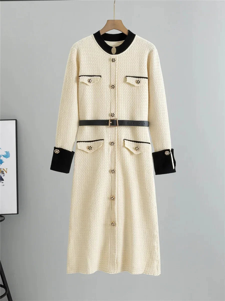 Oksana - Robe en Laine Sophistiquée