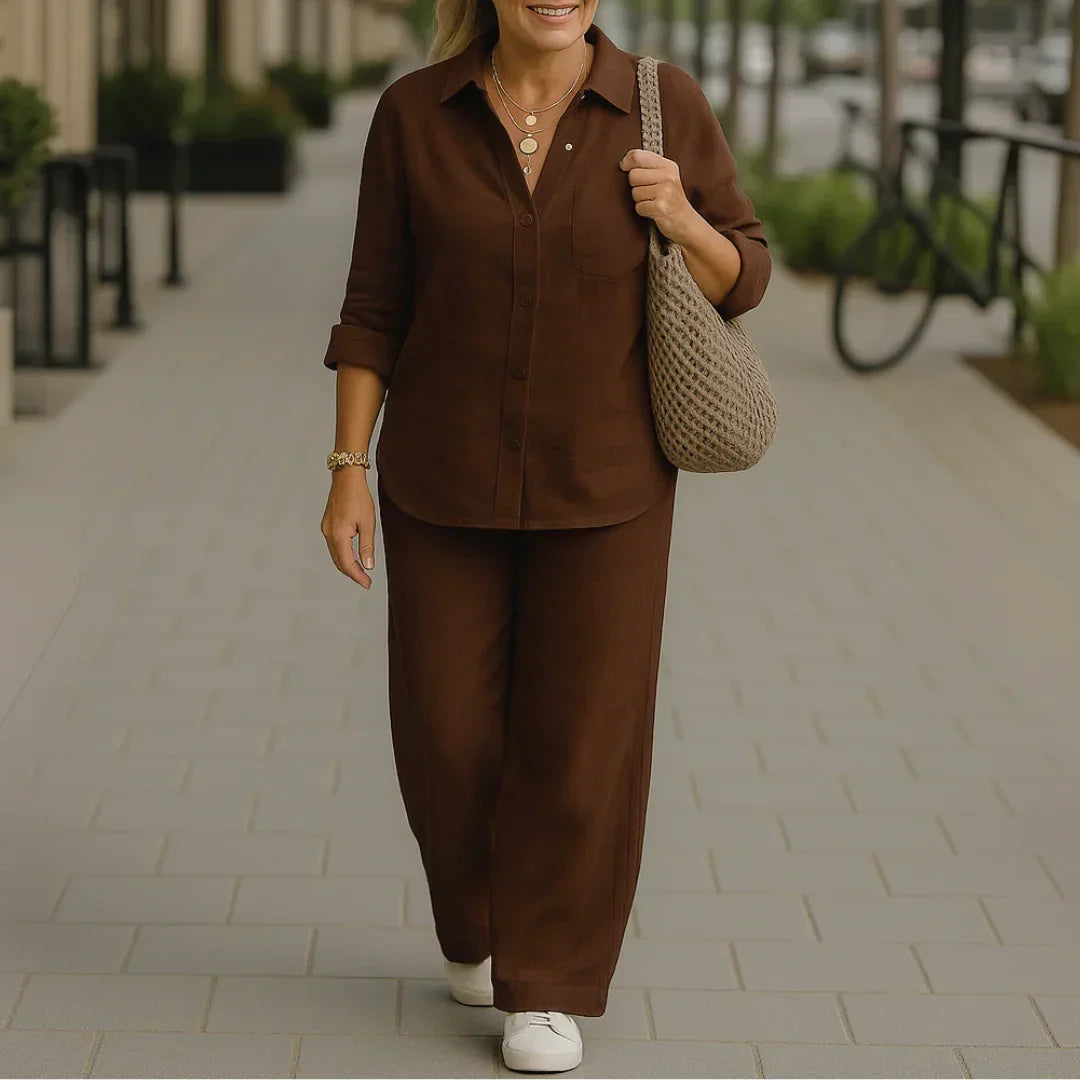 Morgane - Prúdená Košeľa a Nohavice z Prírodných Vlákien