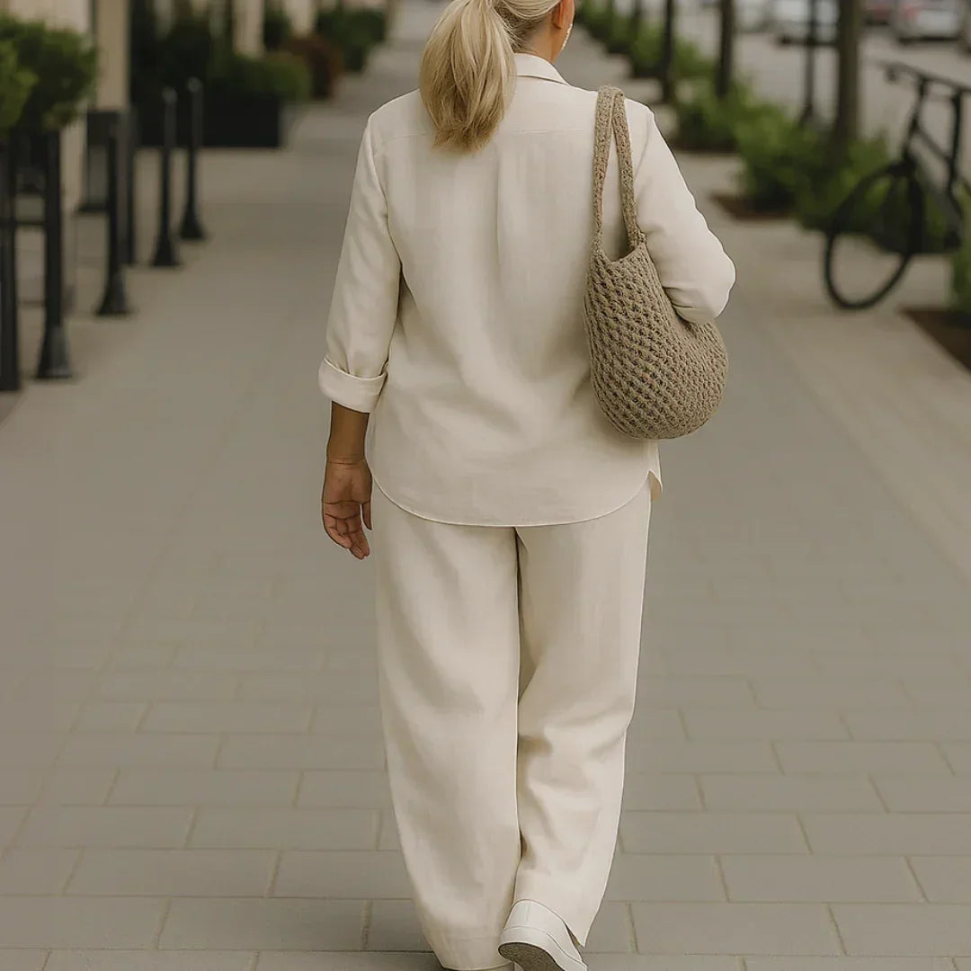 Morgane - Prúdená Košeľa a Nohavice z Prírodných Vlákien