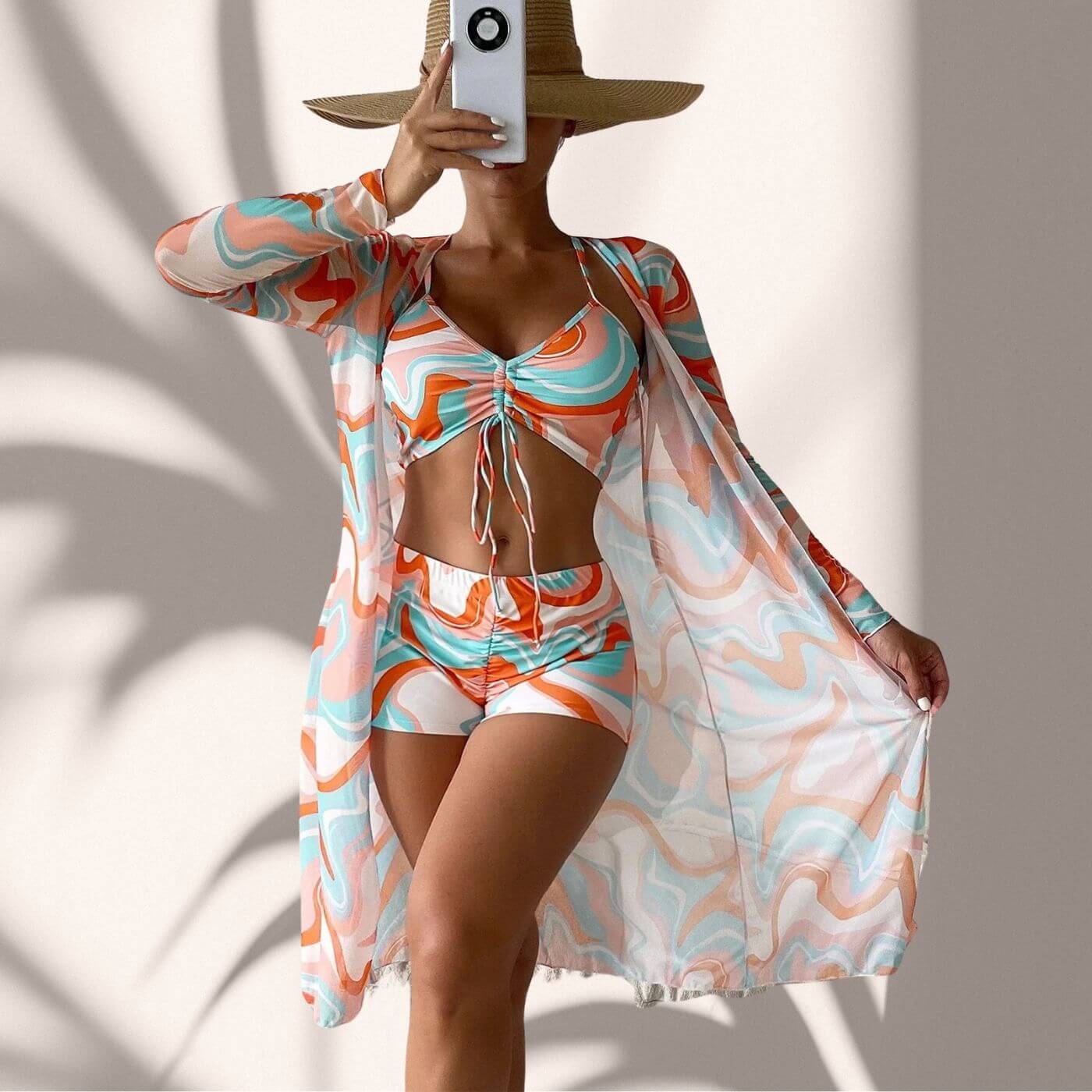 Emiliana - 3 delt Strand Trikini Sæt