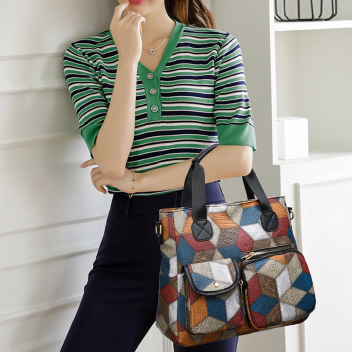 Abby - Elegant Håndlavet Læder Crossbody Taske