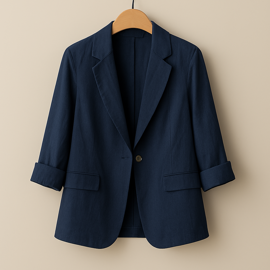 Hélène - Luxusný Elegantný Blejzer z Čistého Ľanu