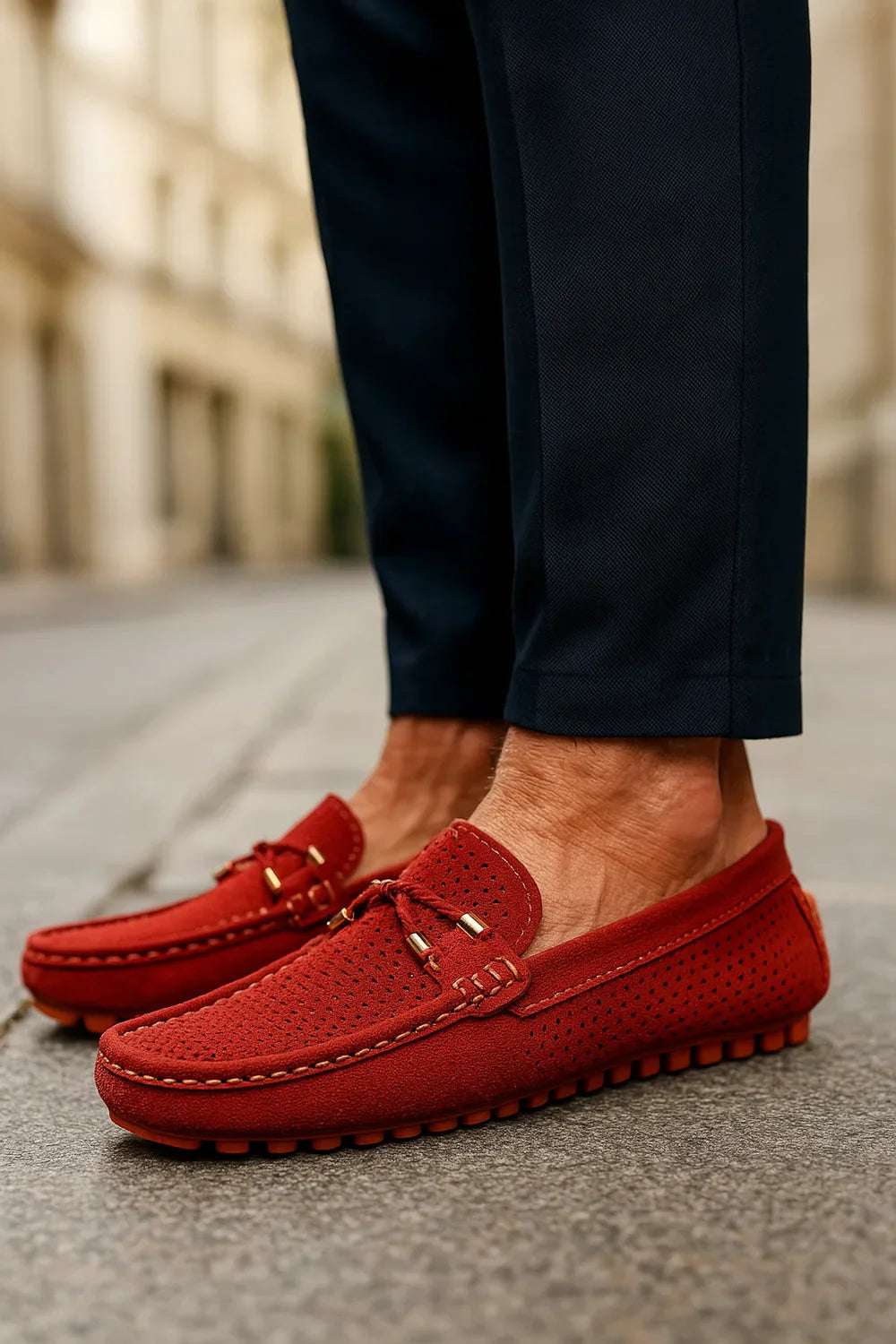 Florent - Elegante Åndbare Læder Loafers