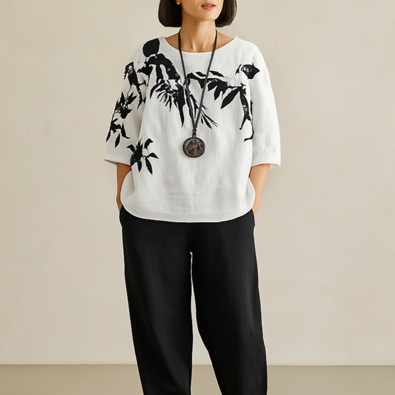 Deborah - Elegantná a Pohodlná 2-Dielna Súprava z Ľanu