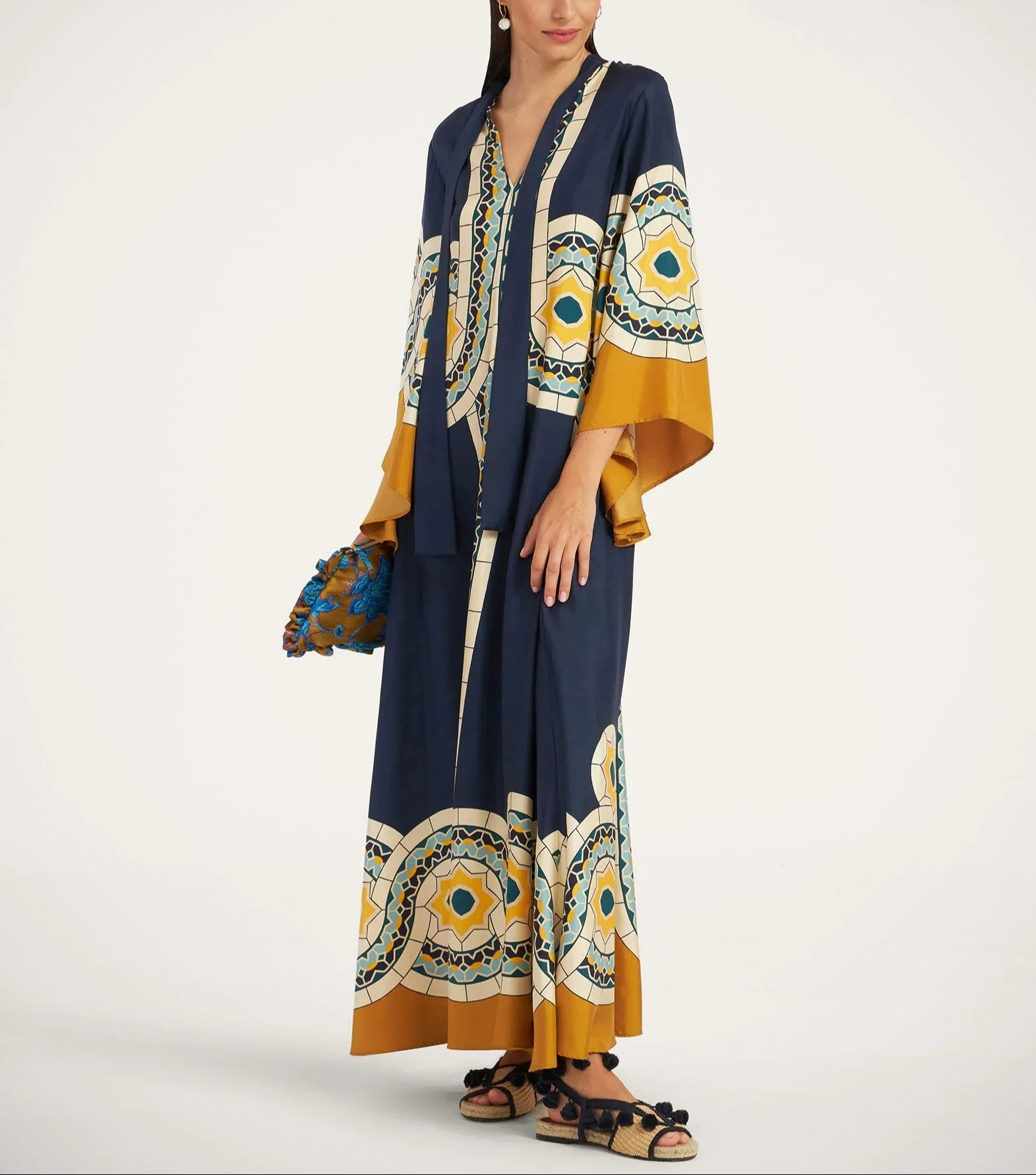 Giuseppa - Luksuriøs Delikat Maxikjole i Satin