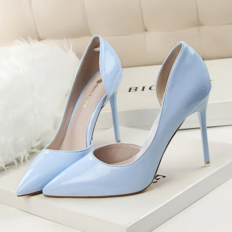 Veronica - Escarpins Vernis Cuir Qualité Italienne