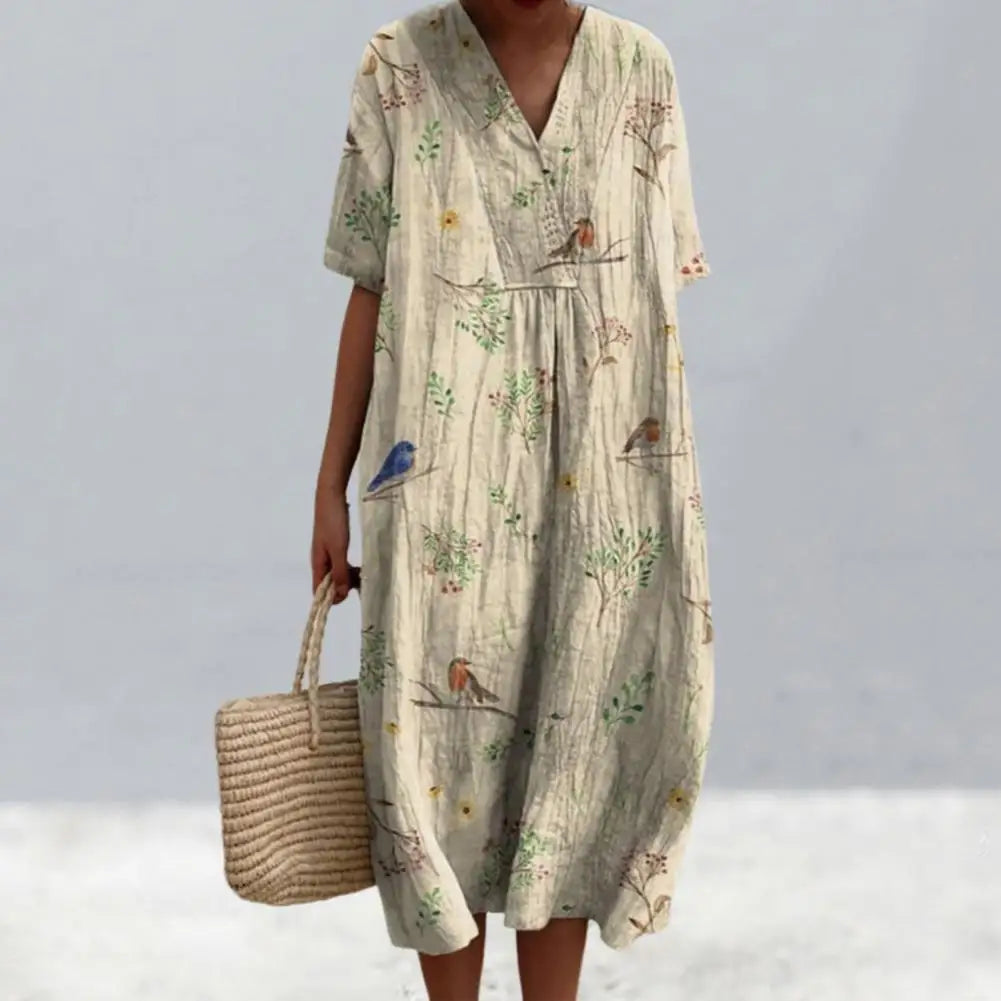 Santana - Robe Ample Imprimé Fleuri