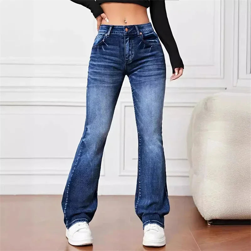 Coline - Premium Komfort Blussede Jeans