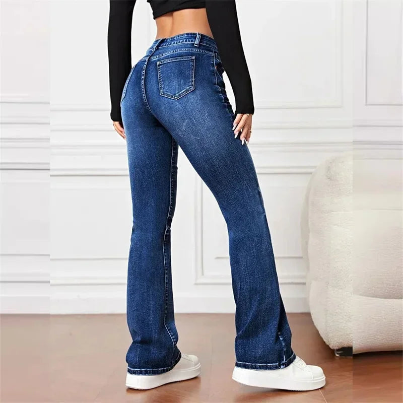 Coline - Premium Komfort Blussede Jeans