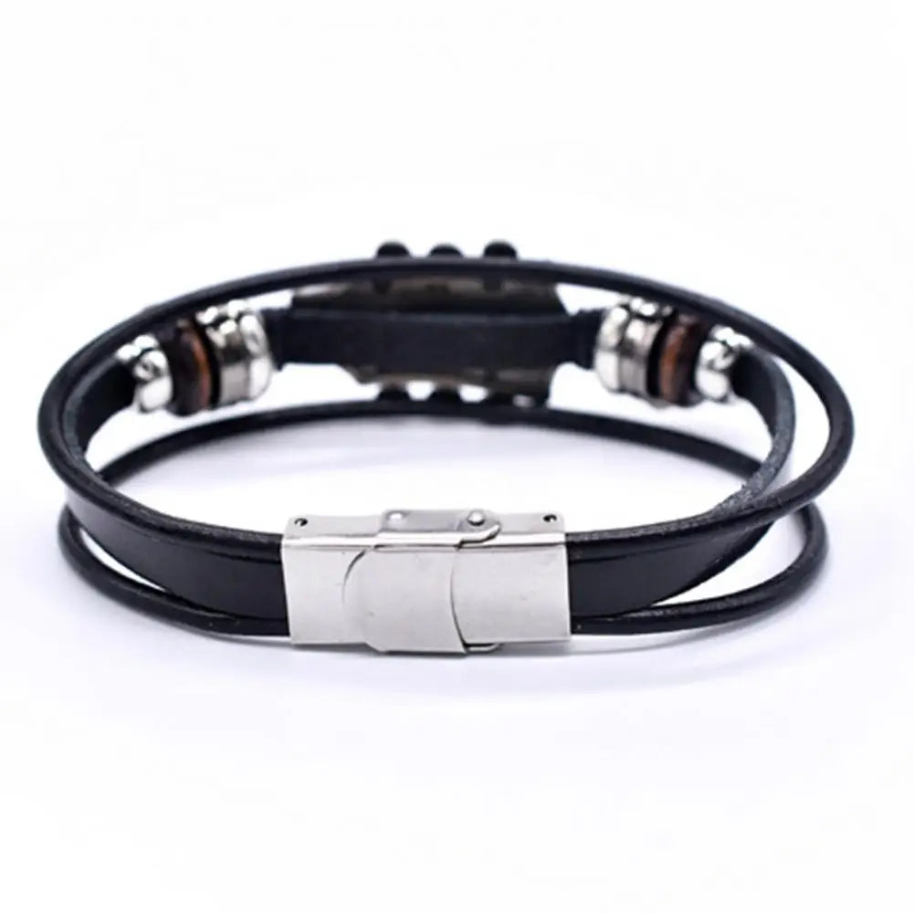 Hendrix™ - Bracelet Guitare en Cuir