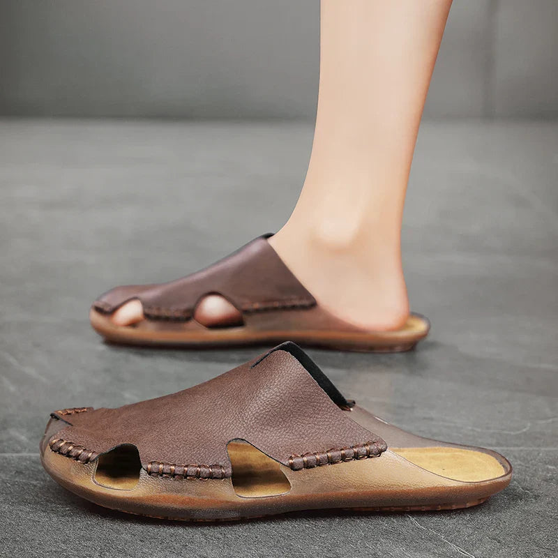 Rutger - Åndbare Håndlavede Sandaler i Ægte Læder