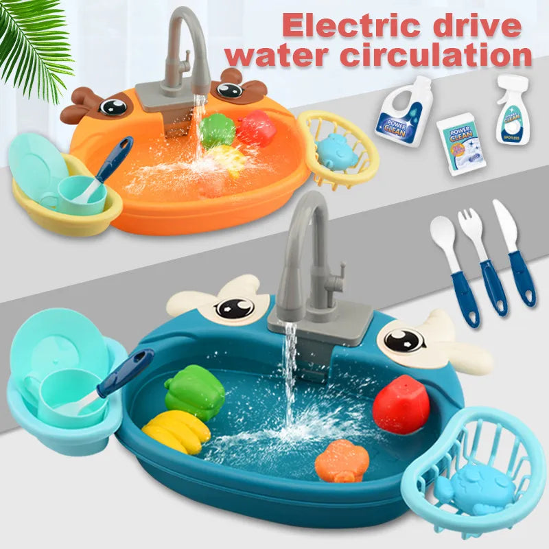 Kitcheau® Jeu Évier Électrique à Eau 17pcs