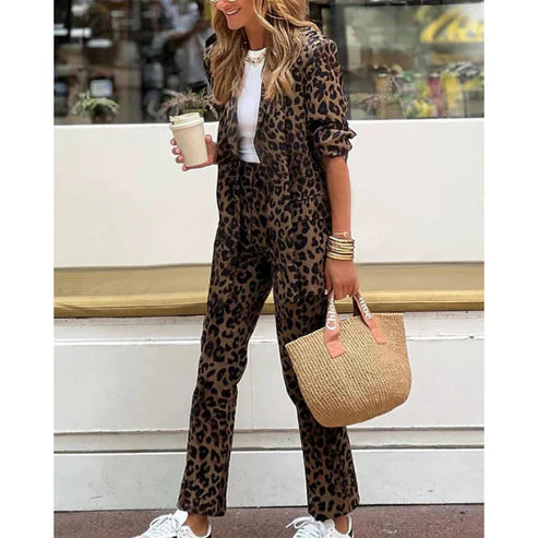 Nemera - Sako a Nohavice s Leopardím Vzorom