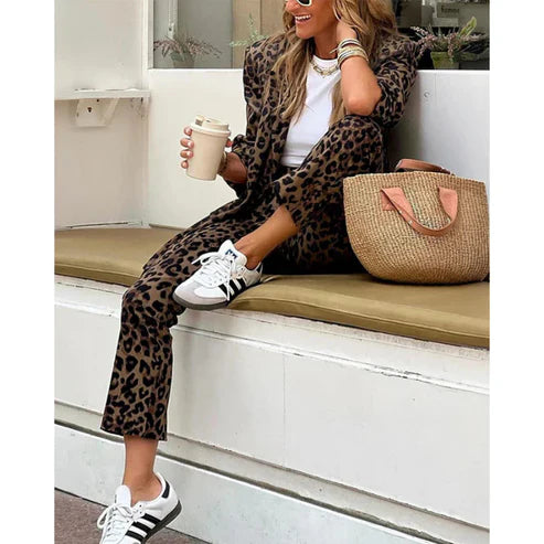 Nemera - Sako a Nohavice s Leopardím Vzorom