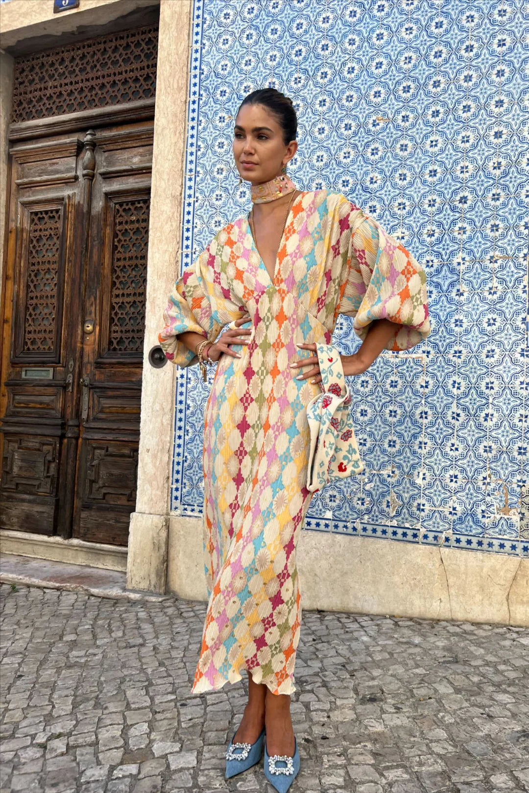 Selena - Robe Longue Bohème Colorée