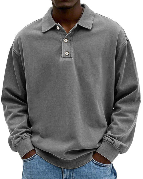 Abel - Retro Bavlnený Polo Sveter v Prémiovej Kvalite