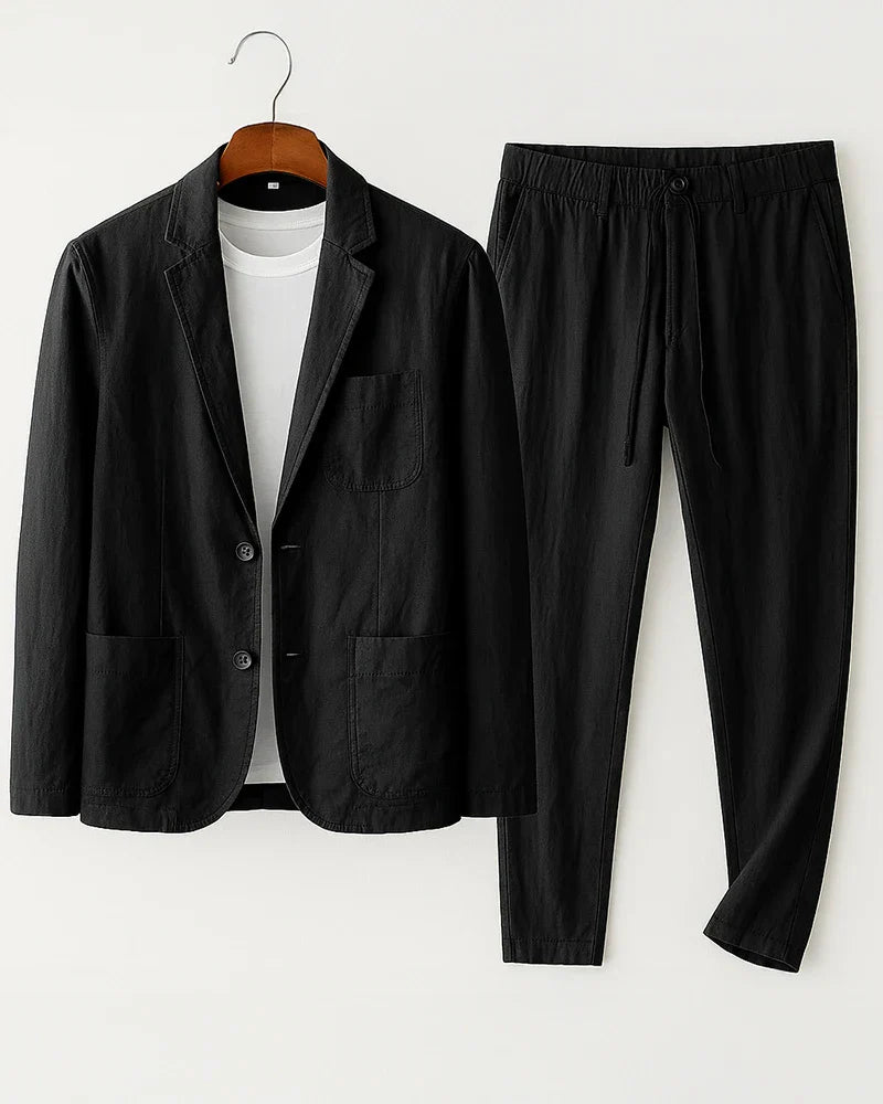 Valentin - Dvoudílný Oblek Z Prémiového Lněného Materiálu